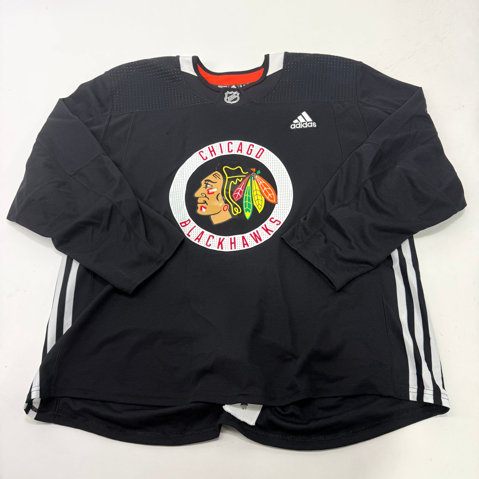 Used Black Chicago Blackhawks Adidas MIC Practice Jersey | Size 58 - Top Flight Hockey