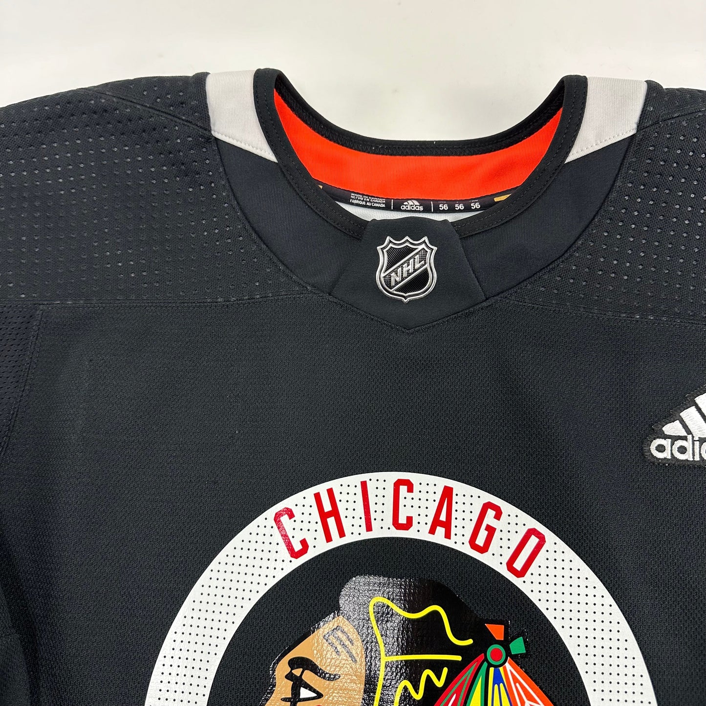 SAARELA #26 - Black Chicago Blackhawks Practice Jersey - Adidas MIC Size 56