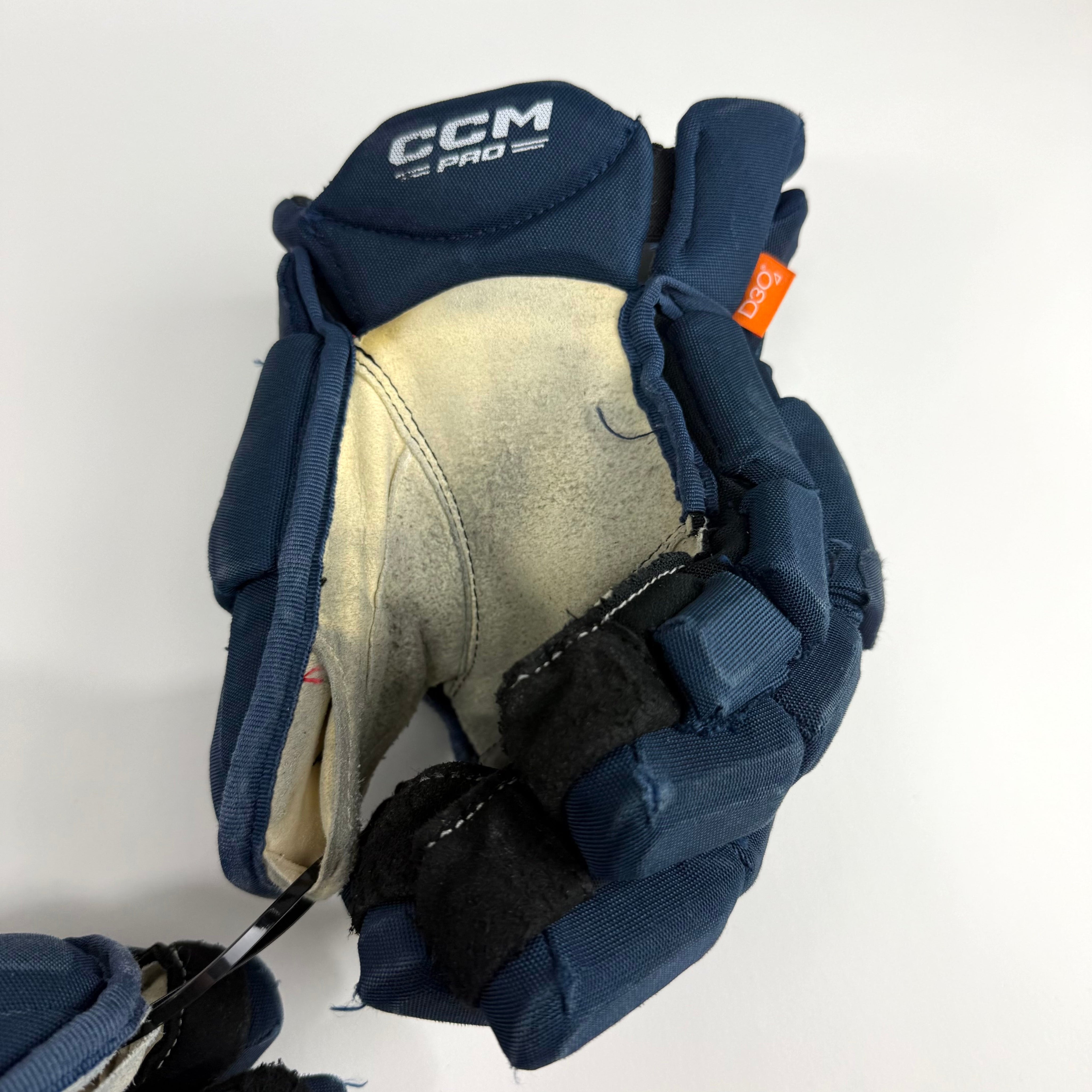 Used Navy CCM Jetspeed Pro Gloves | 14" | D372