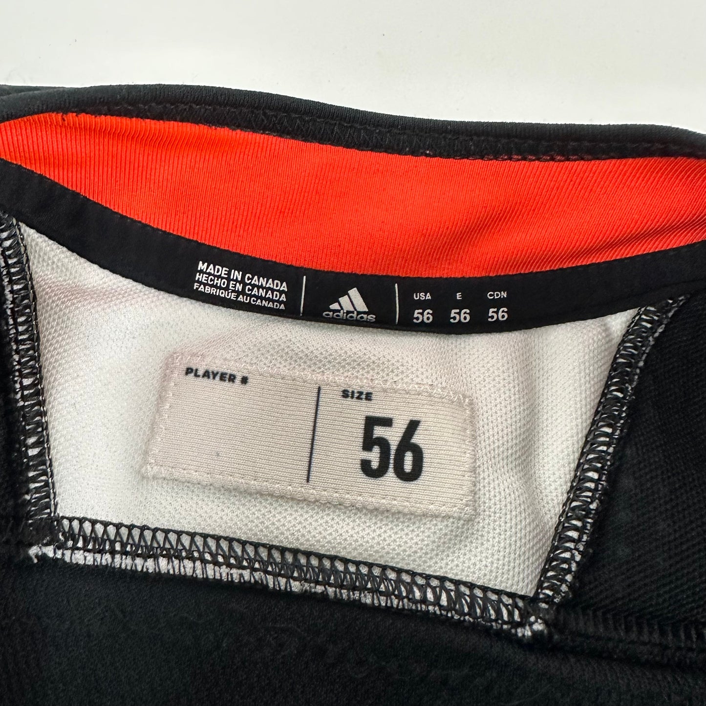 SENEY #62 - Black Chicago Blackhawks Practice Jersey - Adidas MIC Size 56