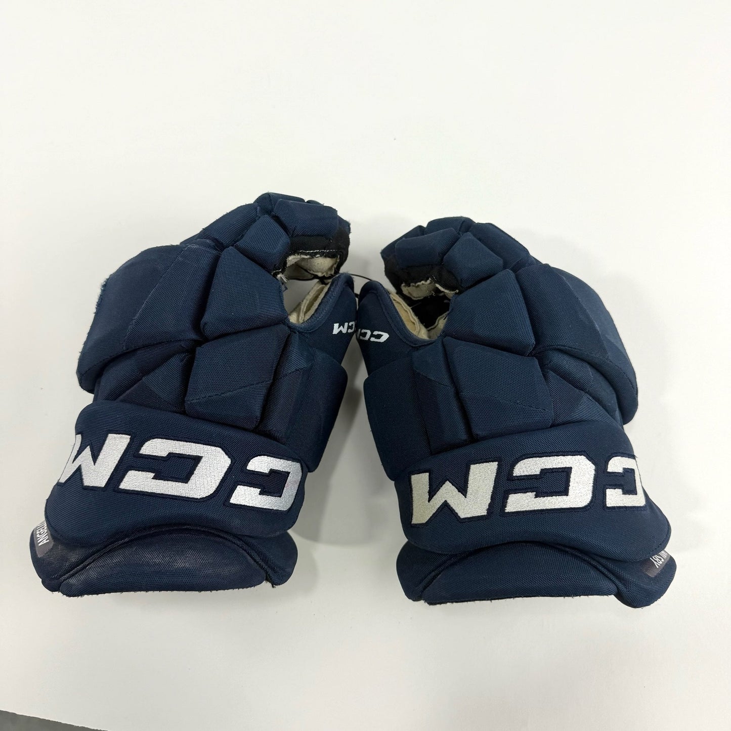 Used Navy CCM Jetspeed Pro Gloves | 14" | D369