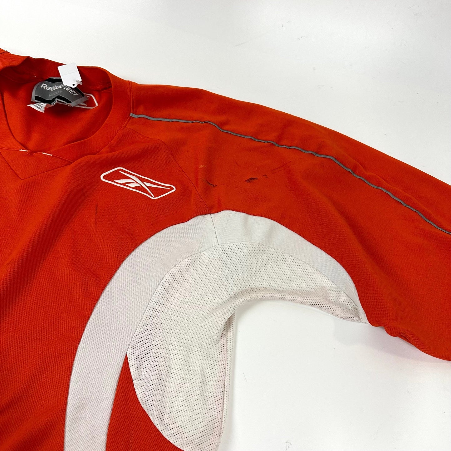 Used Blank Orange Reebok Practice Jersey | Senior XXL | Q407 - Top Flight Hockey