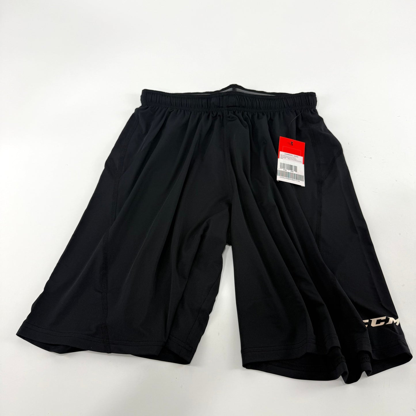 New Black CCM Mens Performance Loose Fit Shorts | Senior M | #191520519711