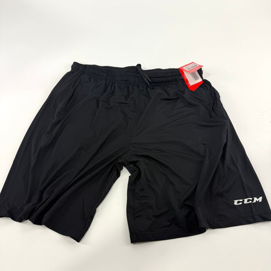 New Black CCM Mens Loose Fit Short with Pockets | Senior XXL | #191520509712 - Top Flight Hockey