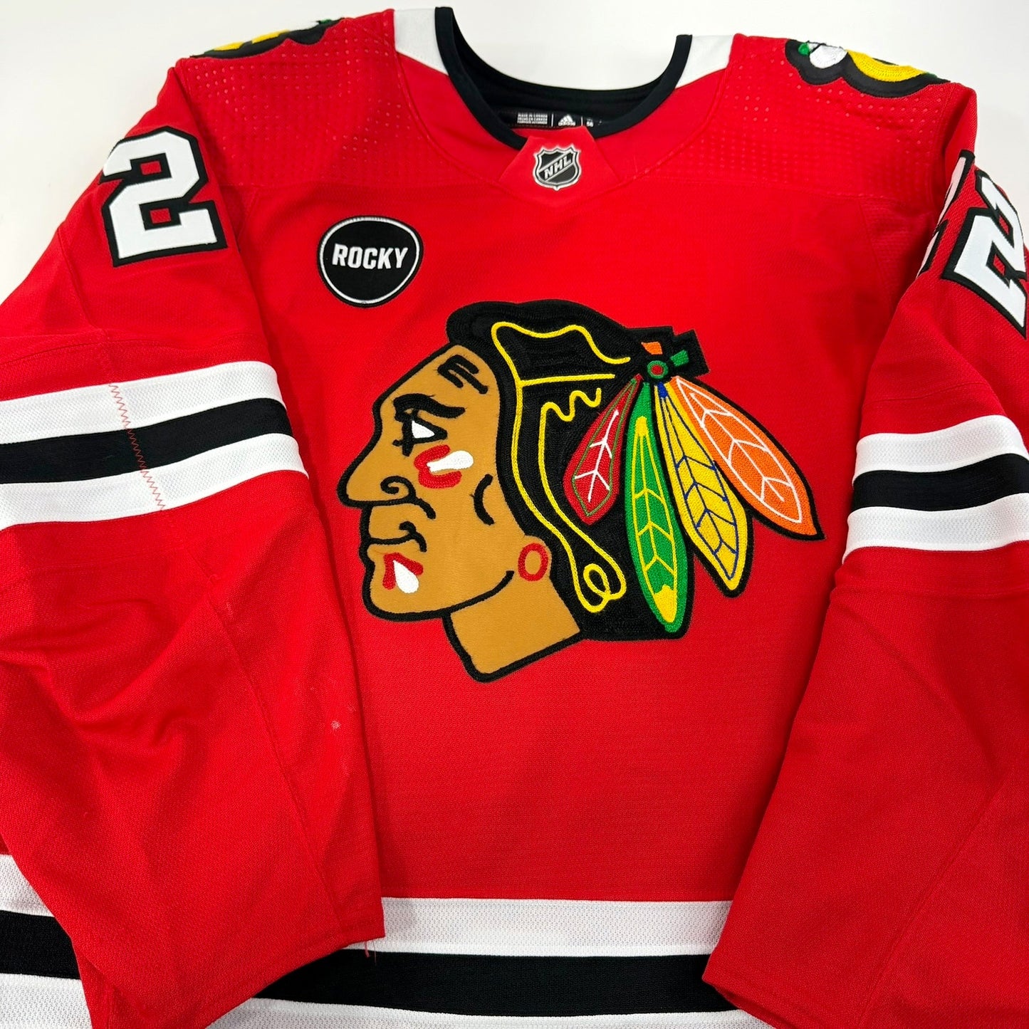 Nikita Zaitsev #22 Home Chicago Blackhawks Game Worn Jersey 2023-2024, Set 2 | 9338-25568