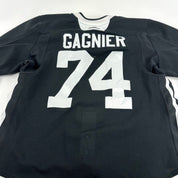 GAGNIER #74 - Black Chicago Blackhawks Practice Jersey - Adidas MIC Size 56 - Top Flight Hockey