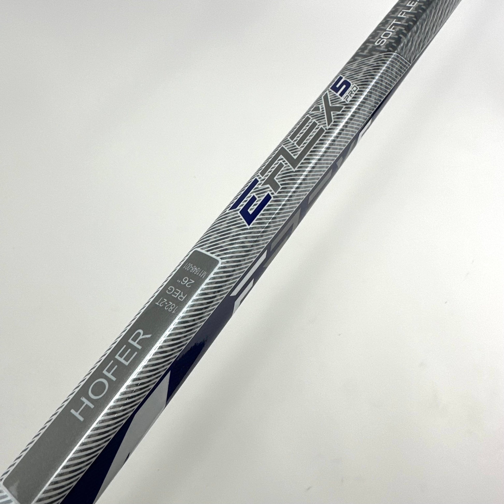 New Regular CCM EFlex 5 Pro Goalie Stick | Gold Blue | 26" Paddle | P4 Curve | Hofer | M526 - Top Flight Hockey