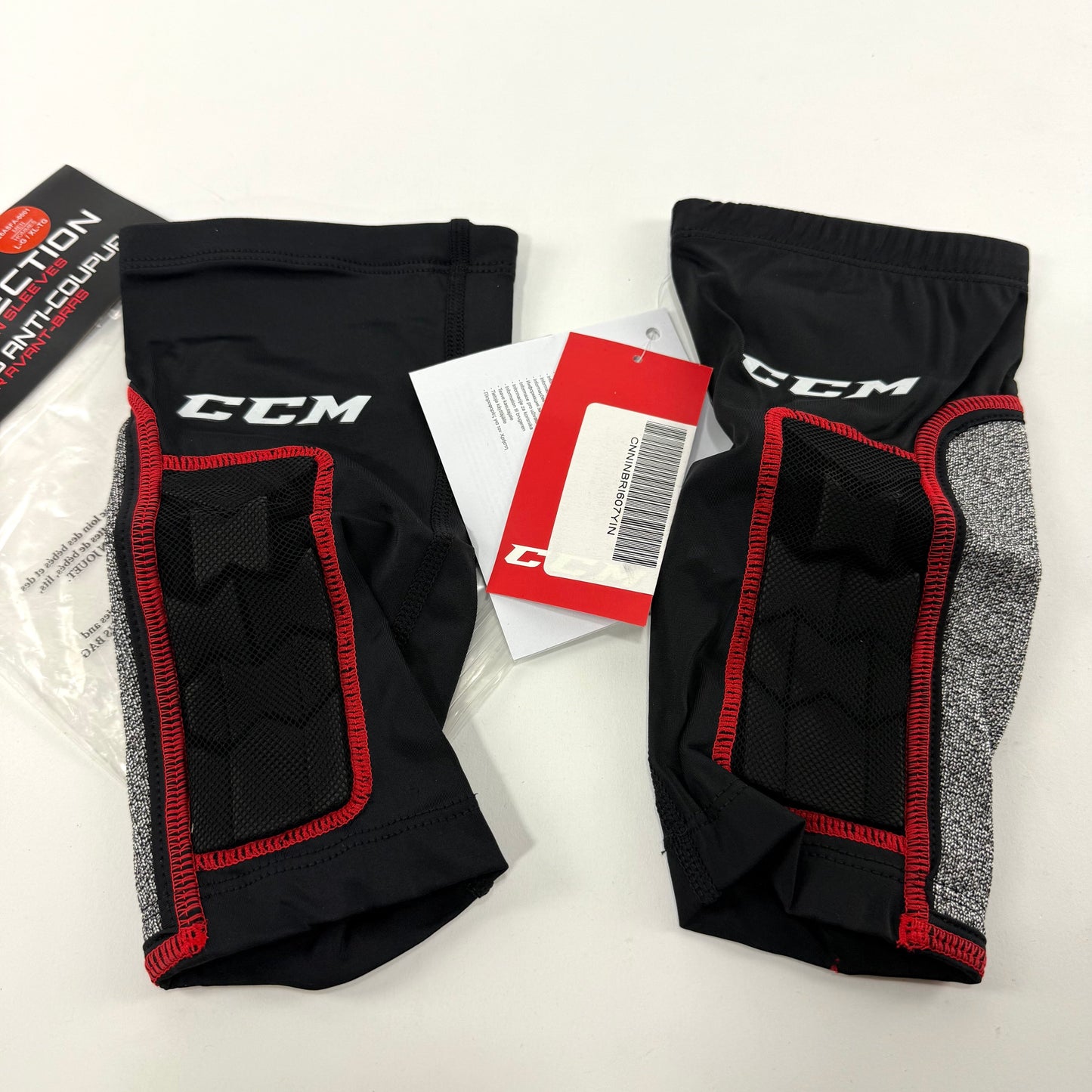 New CCM Cut Resistant Forearm Sleeves - Pair | Senior L/XL | #191520517700