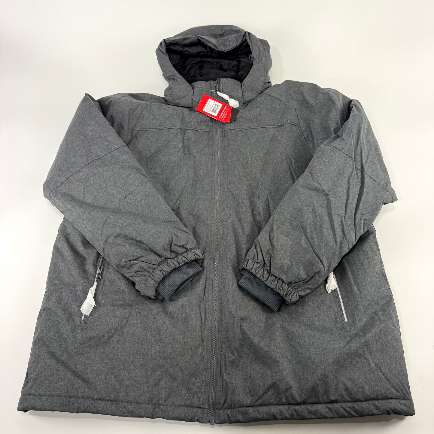 New Dark Grey CCM Mens Team Winter Jacket | Senior XXL | #888600266251