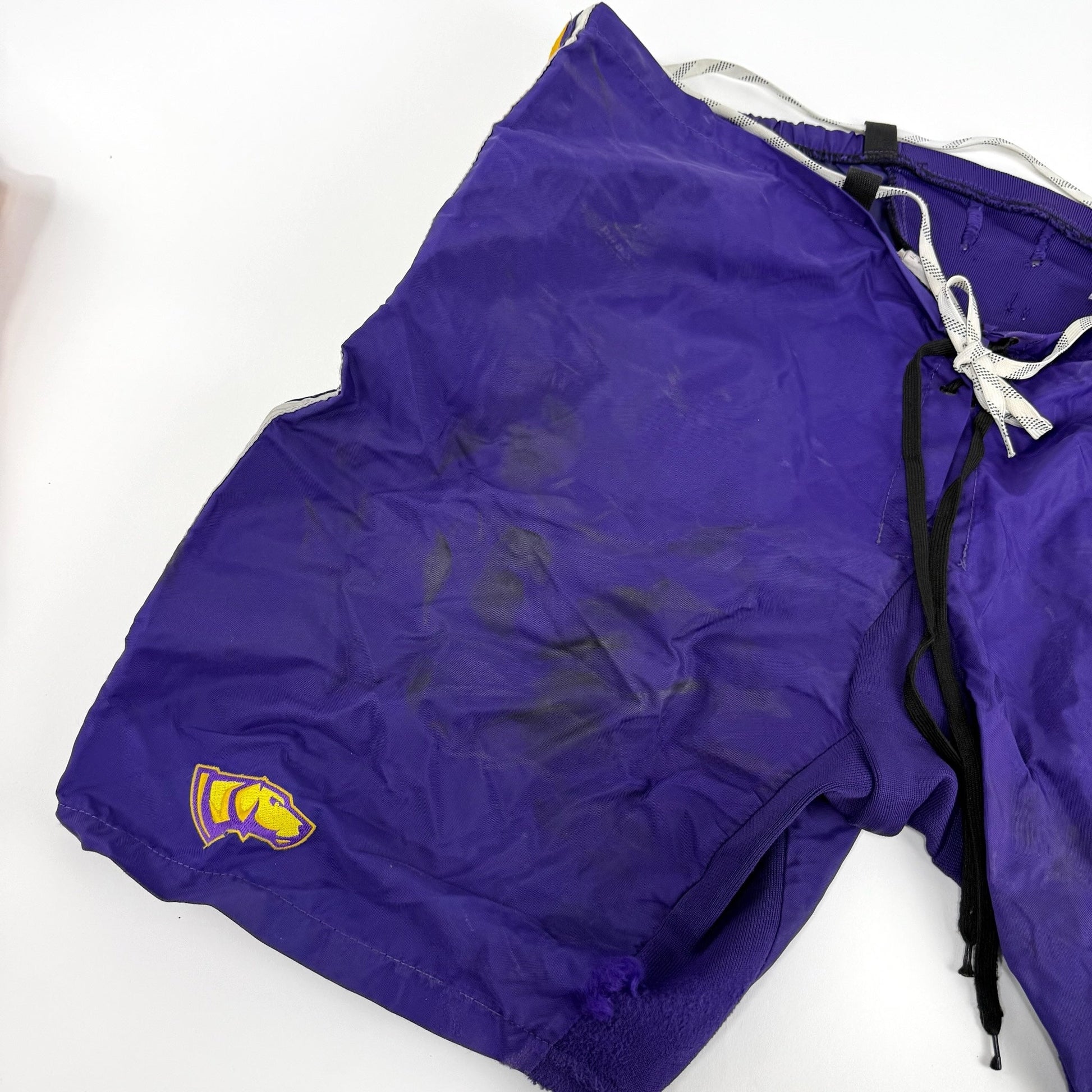 Used Purple and Yellow CCM PP10 Goalie Shell | Sr Large/XL | E347 - Top Flight Hockey