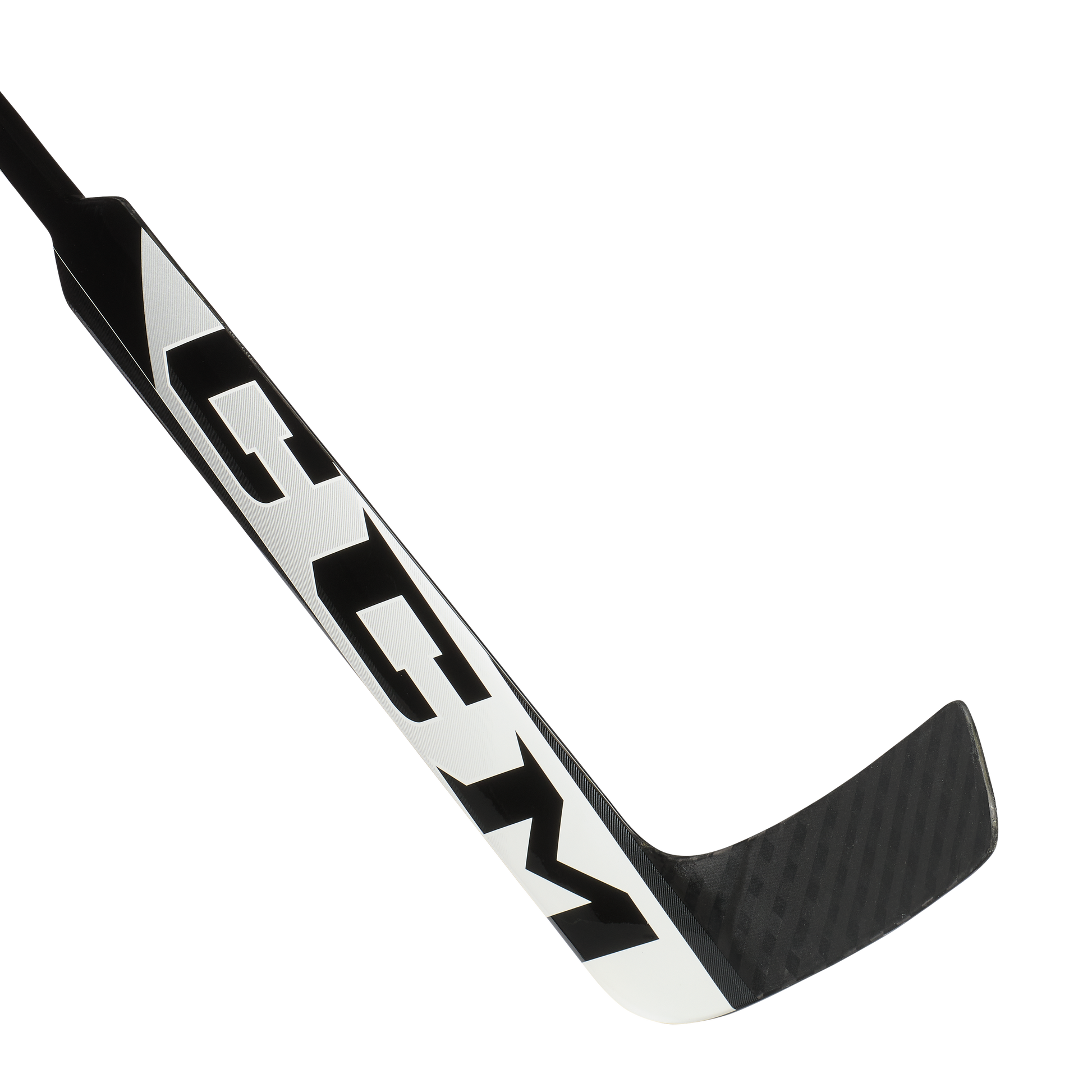 New Full Right CCM Black/White E Flex 5.9 Goalie Stick | P4 Curve 25" | #191520207274 - Top Flight Hockey