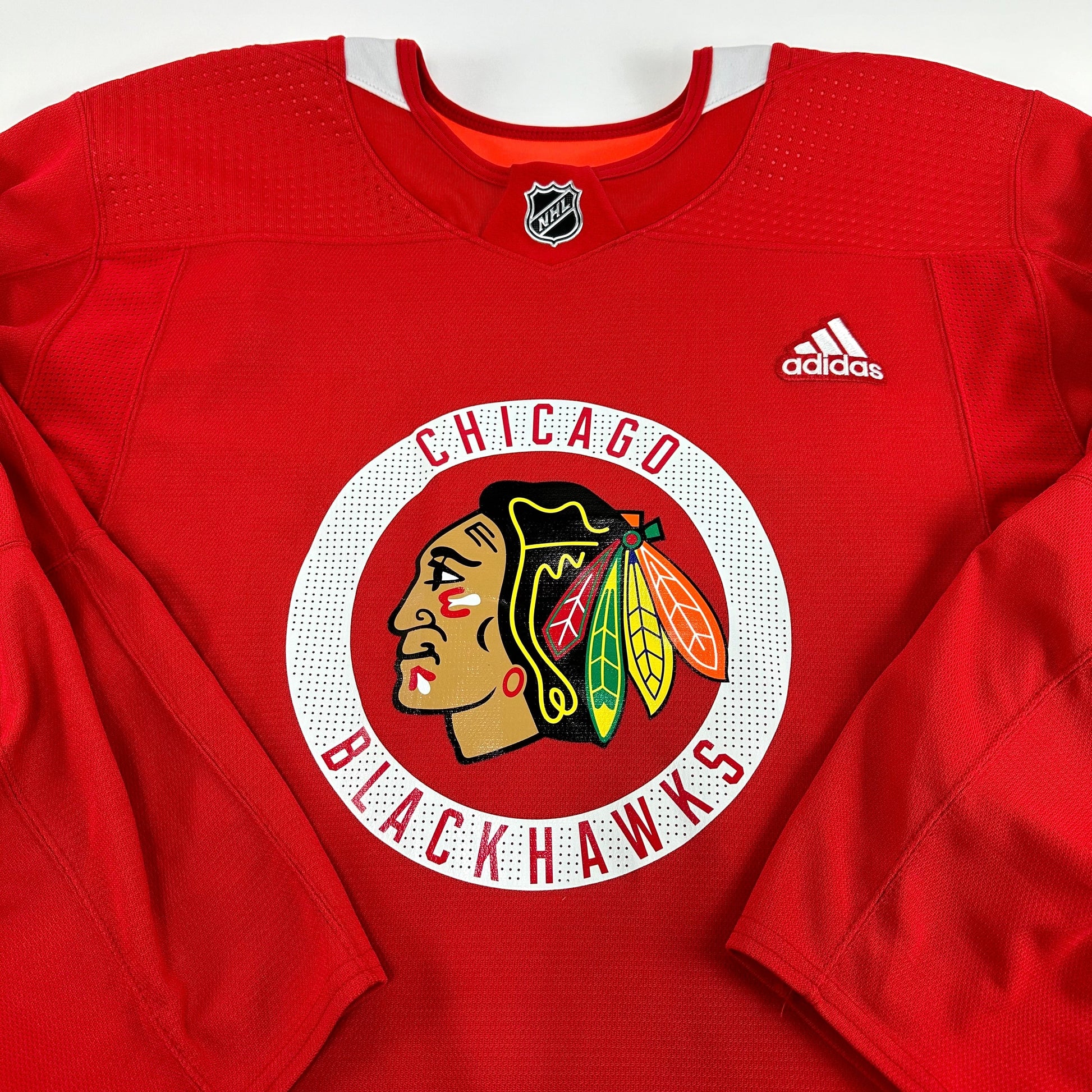 NIJHOFF #79 - Red Chicago Blackhawks Practice Jersey - Adidas MIC Size 56 - Top Flight Hockey