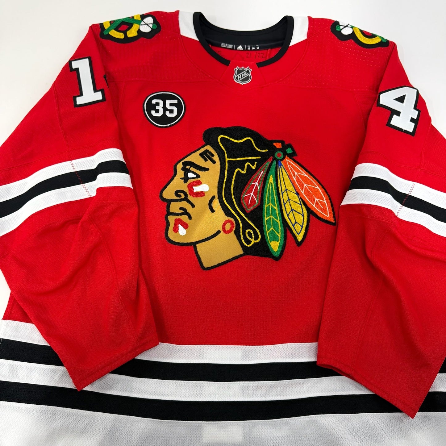 Boris Katchouk #14 Home Chicago Blackhawks Team Issued Jersey 2021-2022, Set 2 | 4608-21728