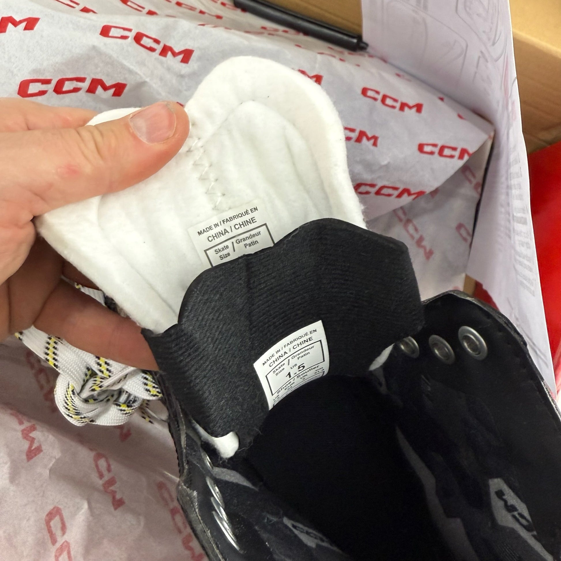 New CCM Tacks AS580 Skates | Junior 1.5-2.5 Wide | F491 - Top Flight Hockey