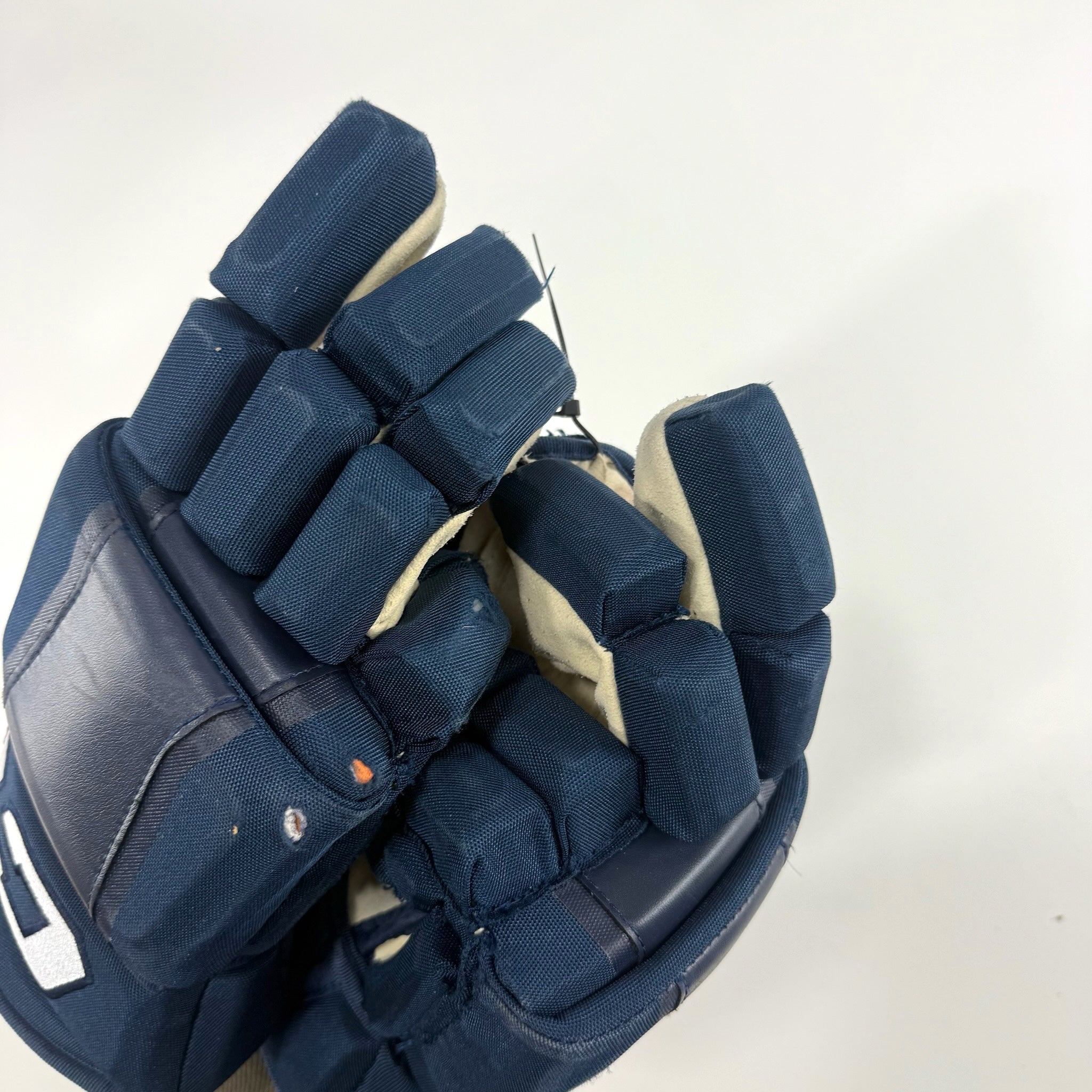 Used Navy CCM HG97 Gloves | 14" | D353