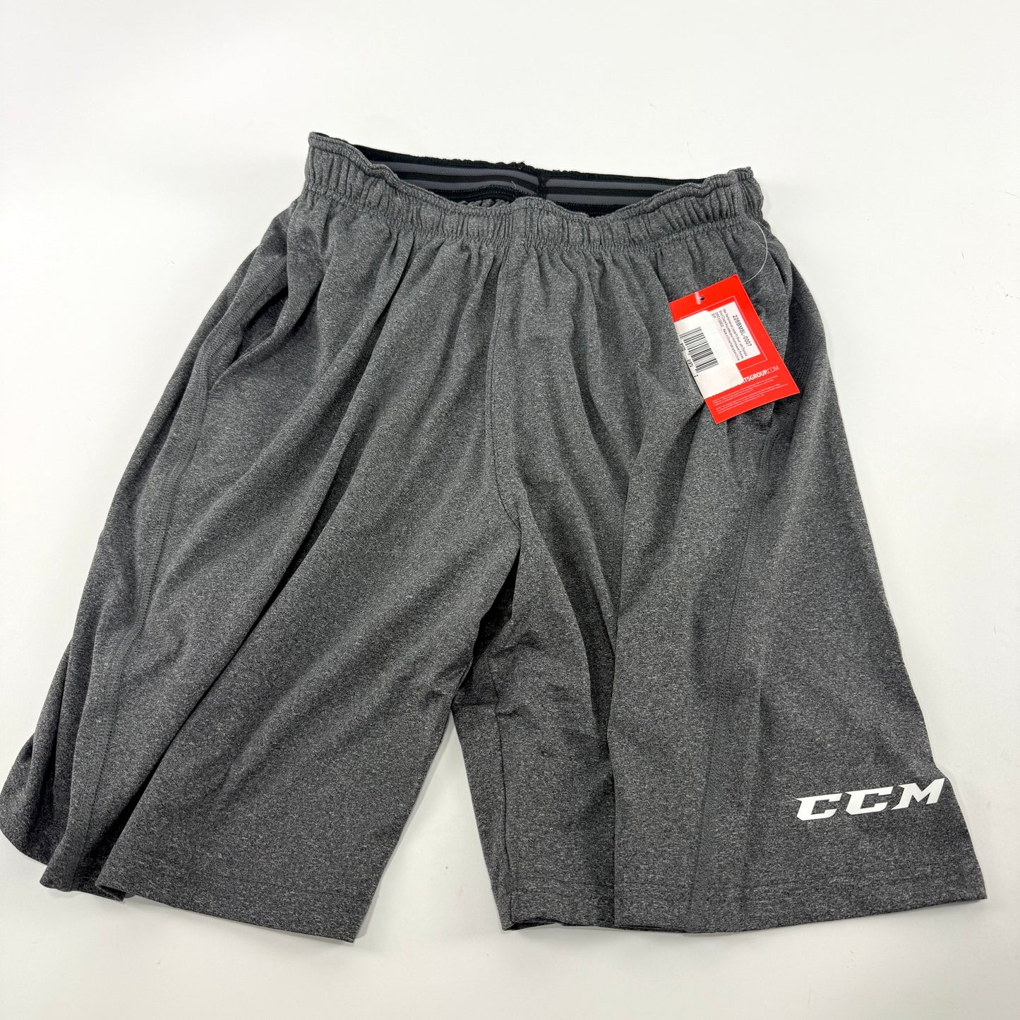 New Grey CCM Mens Loose Fit Short with Pockets | Senior S | #191520519742