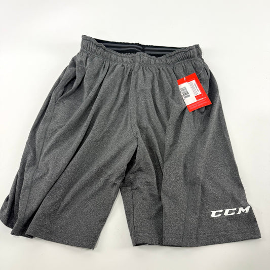 New Grey CCM Mens Loose Fit Short with Pockets | Senior S | #191520519742