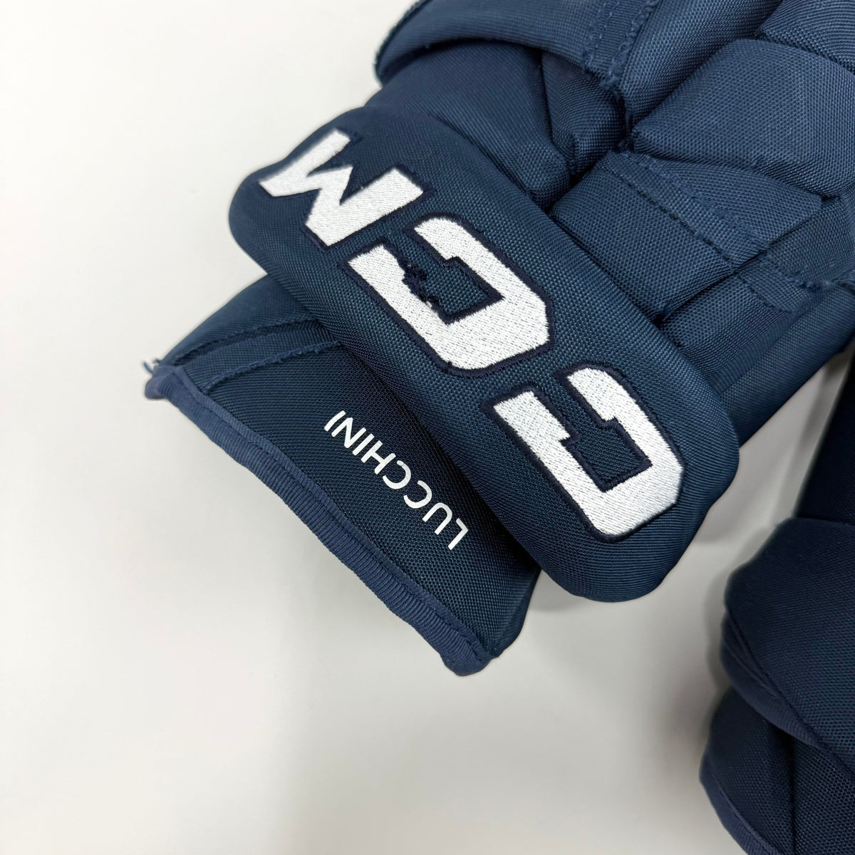 Used Navy CCM HG12 Gloves | 14" | D370 - Top Flight Hockey