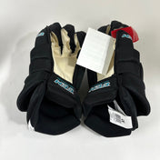 Brand New Black/Teal CCM HGTKPP Gloves 15" San Jose Sharks