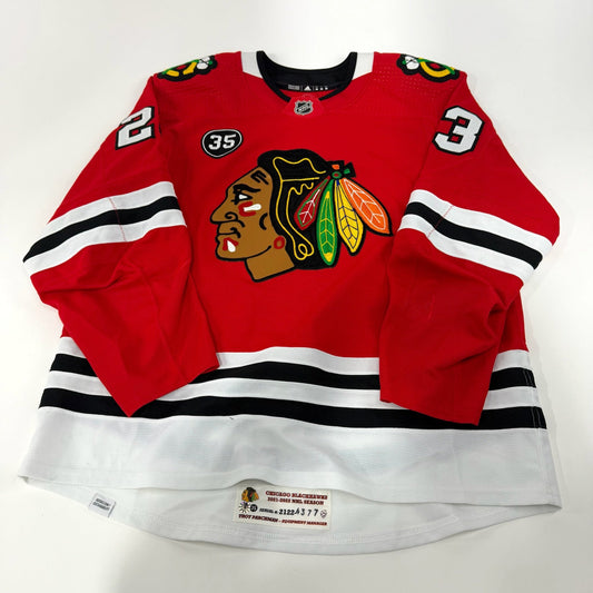 Philipp Kurashev #23 Home Chicago Blackhawks Team Issued Jersey 2021-2022, Set 2 | 4377-25667