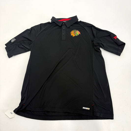 Used Black Chicago Blackhawks Fanatics Polo | XL | R96