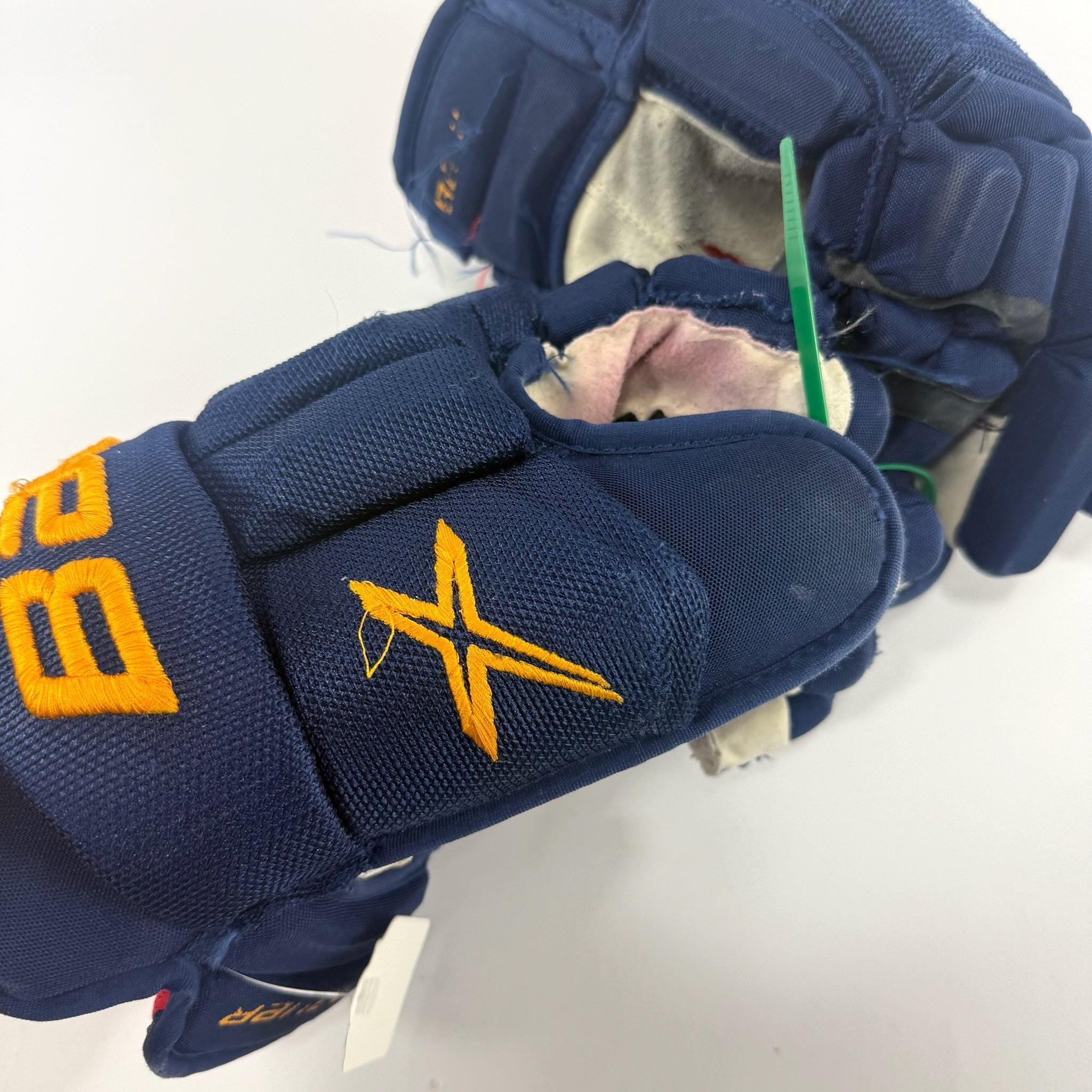 Used Navy STL Blues Bauer Vapor 2x Pro Gloves | 14" | D100 - Top Flight Hockey