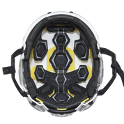 New White Senior Medium CCM Tacks 310 Helmet Cage Combo - Top Flight Hockey