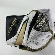 Used Vegas Knights White and Gold Hyperlite 2 Glove and Blocker | Regular | Patera