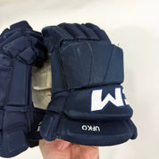 Used Navy CCM Tacks Pro Gloves | 14" | D371