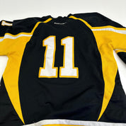 Used Adrian College Black Harrow Mens Game Jersey | Size XL | #11