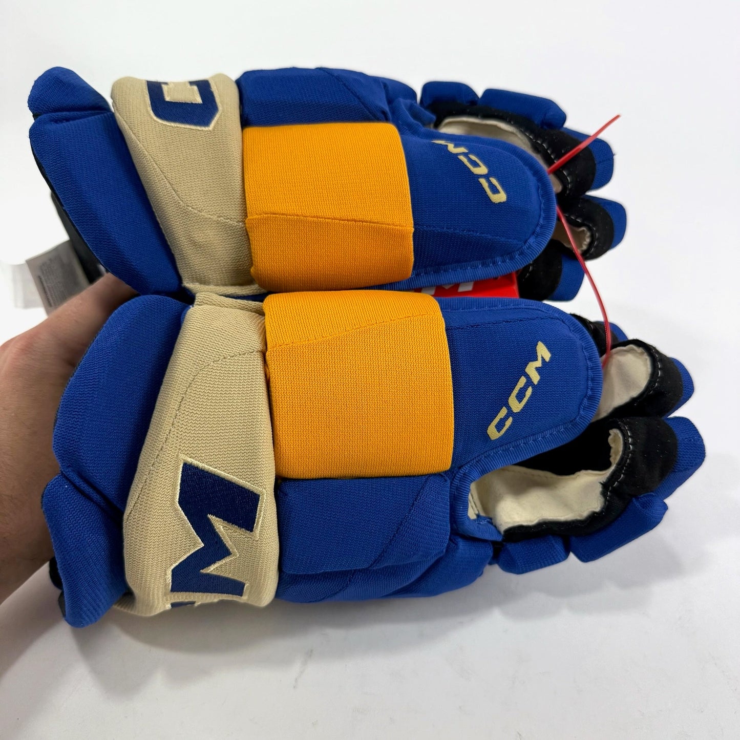 New STL Blues Heritage CCM Jetspeed Pro Gloves | 14" | Pitlick | D151 - Top Flight Hockey