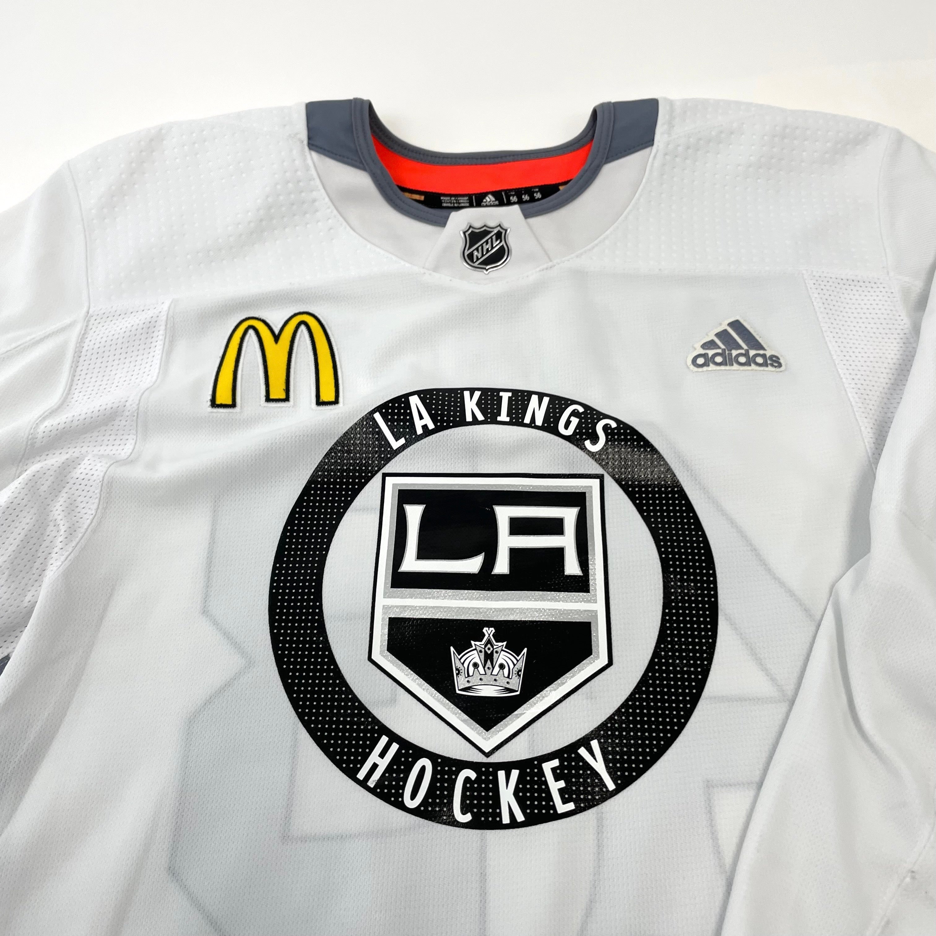 Used LA Kings White MIC Adidas Practice/Camp Jersey | Inamoto | Size 56 | #43