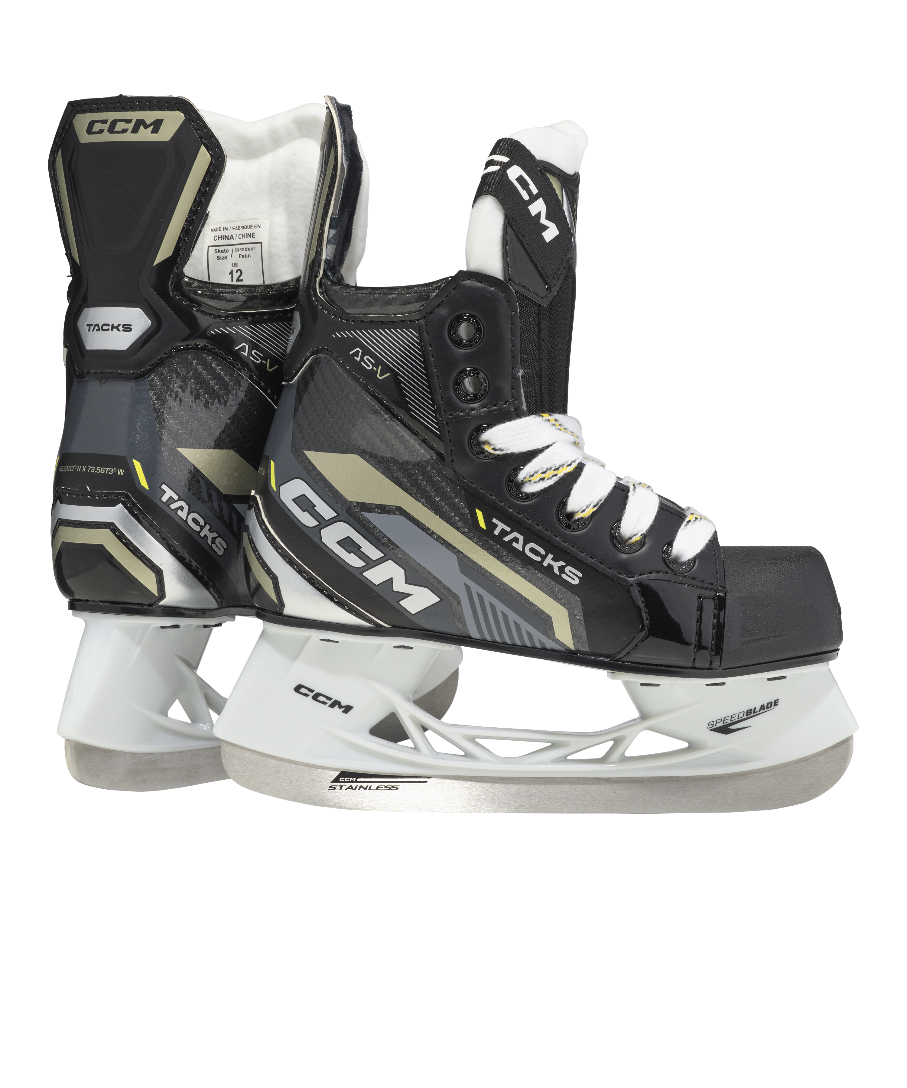 New CCM Super Tacks AS-V Skates | Size Youth 10 Regular - Top Flight Hockey