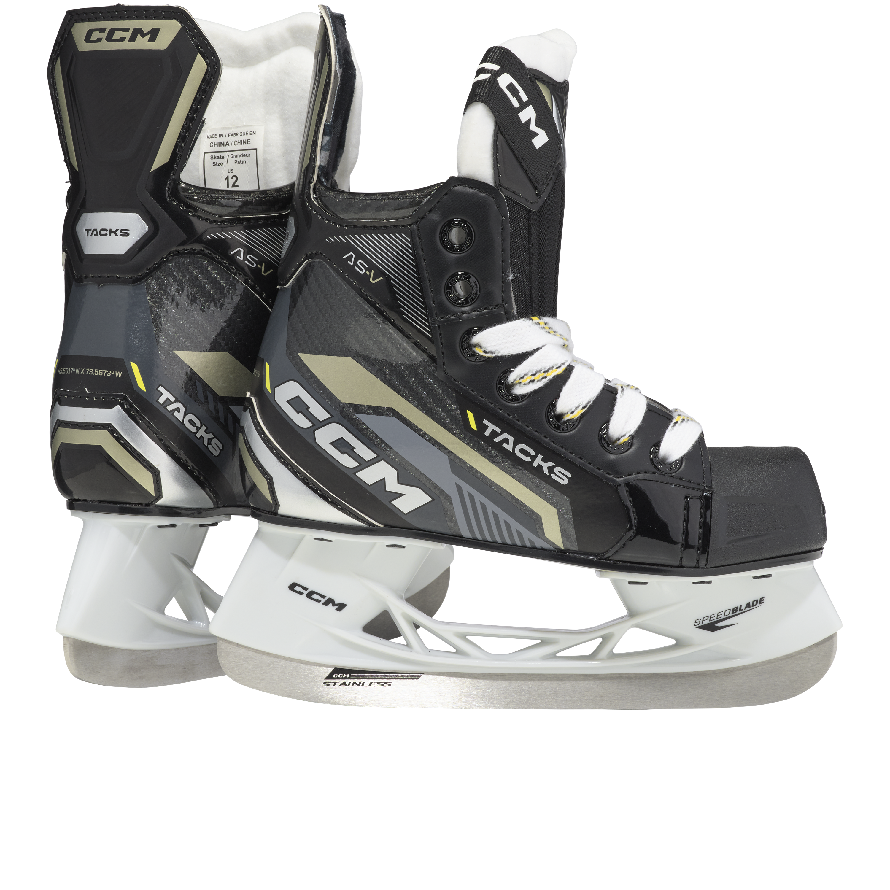 New CCM Super Tacks AS-V Skates | Size Youth 9 Regular - Top Flight Hockey