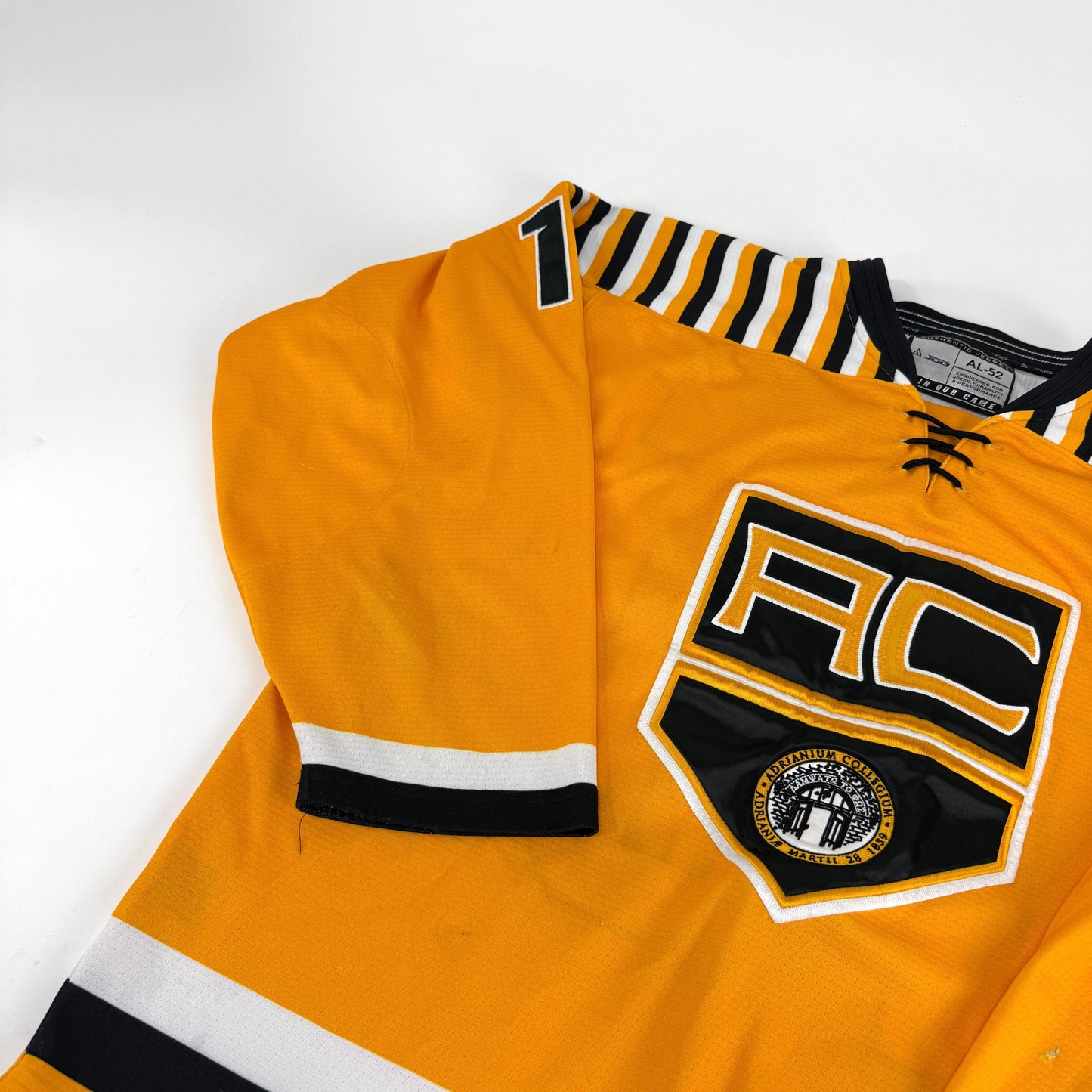 Yellow JOG Adrian College Game Jersey | Size 52 | Graham #19