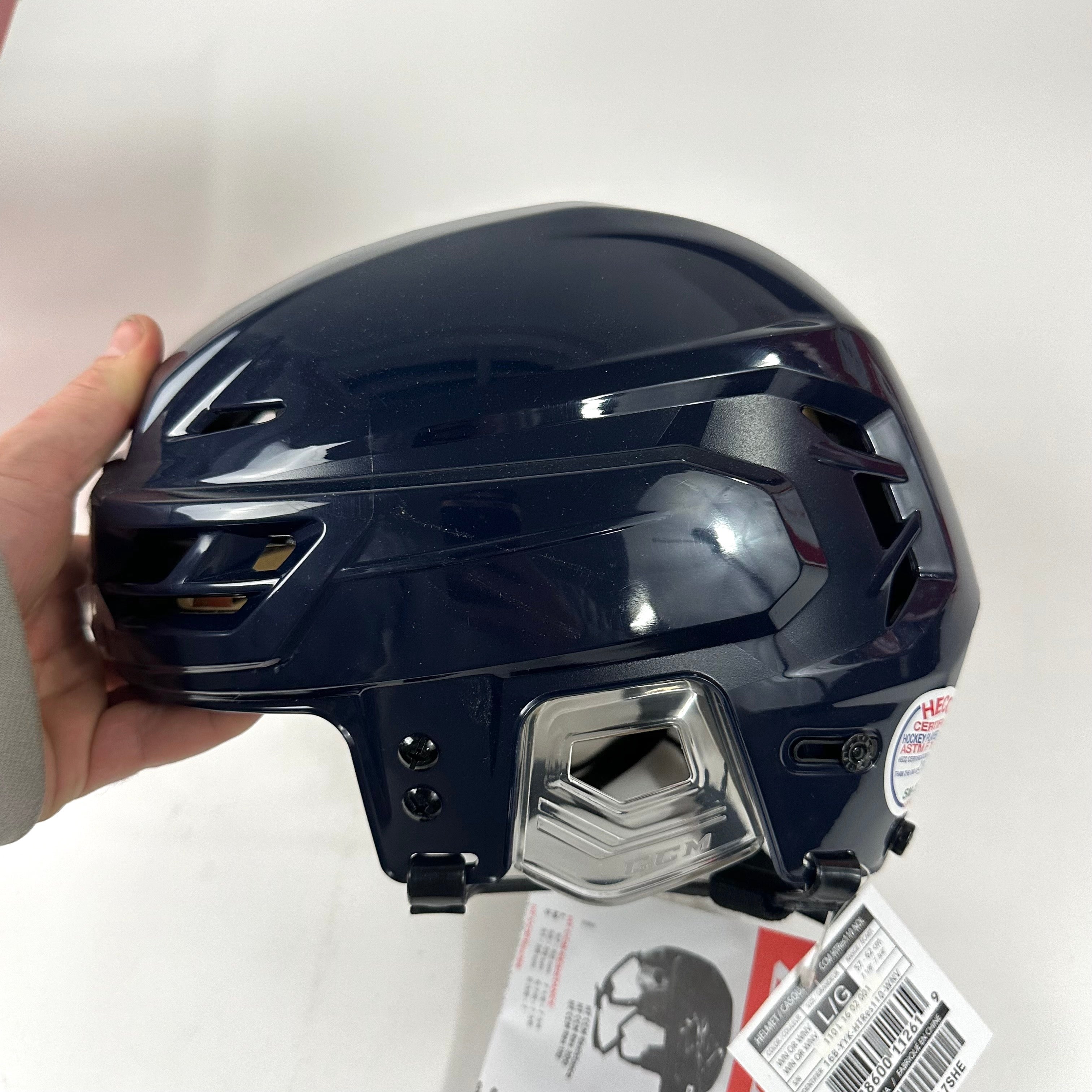 Brand New CCM Resistance 110 Helmet In Box - Navy Blue / Winnipeg - Large - #CCM375