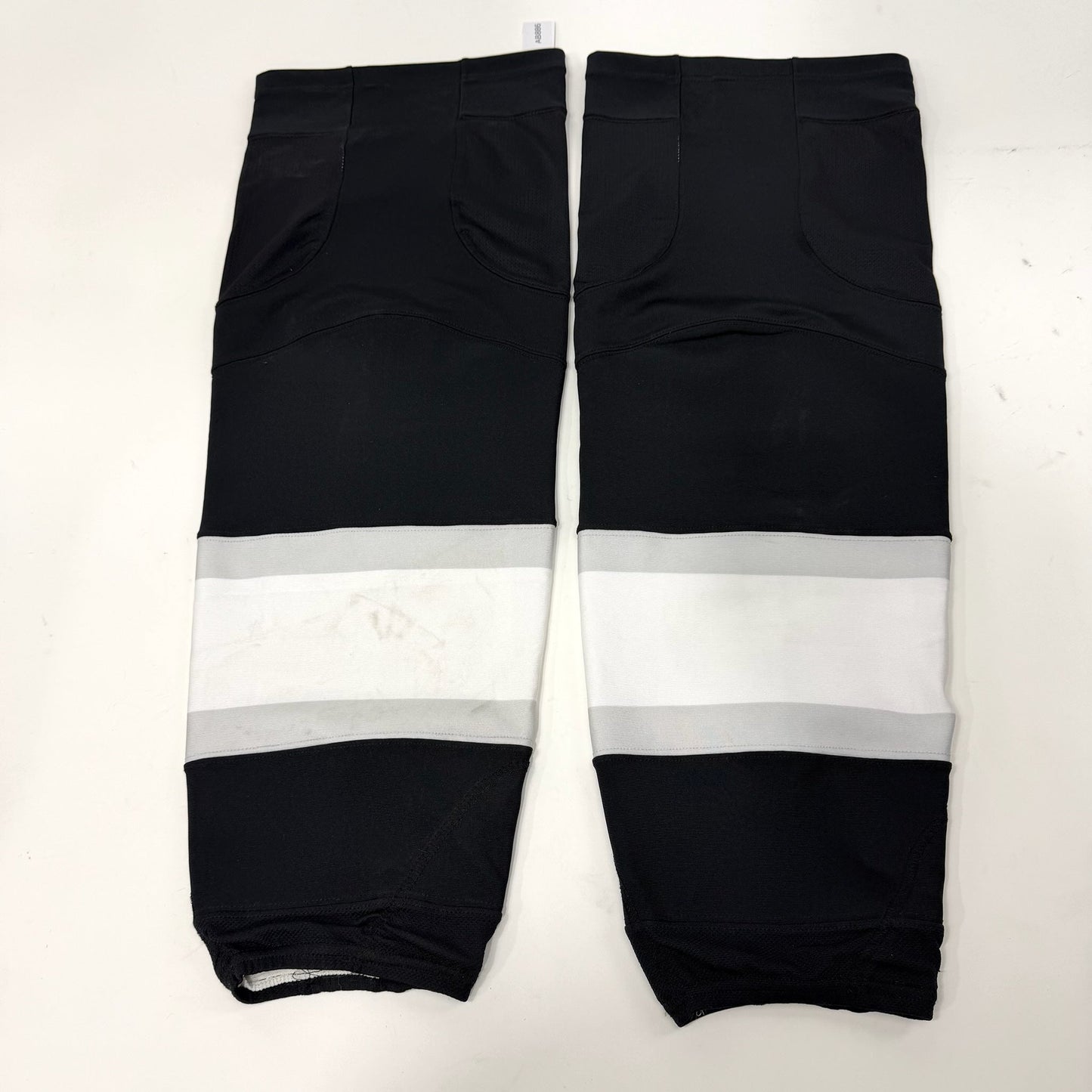 Used Black LA Kings Reebok Game Socks with Kevlar | XL | AB886
