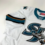 Brand New White CCM San Jose Barracuda AHL MIC Game Jersey - Size 58