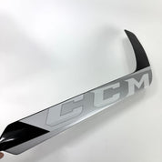 Brand New FULL RIGHT Black, White and Grey CCM Eflex 5 Goalie Stick - P4 Curve | 25" Paddle - Top Flight Hockey