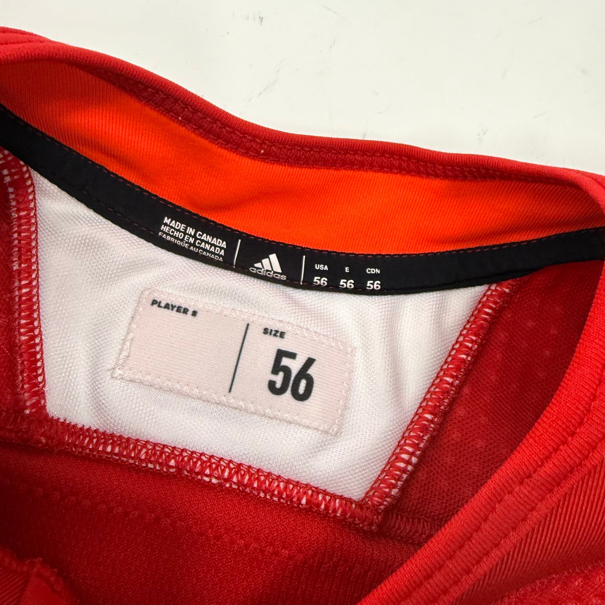 Used Red Chicago Blackhawks Adidas MIC Practice Jersey | Size 56 | Teply #53 - Top Flight Hockey