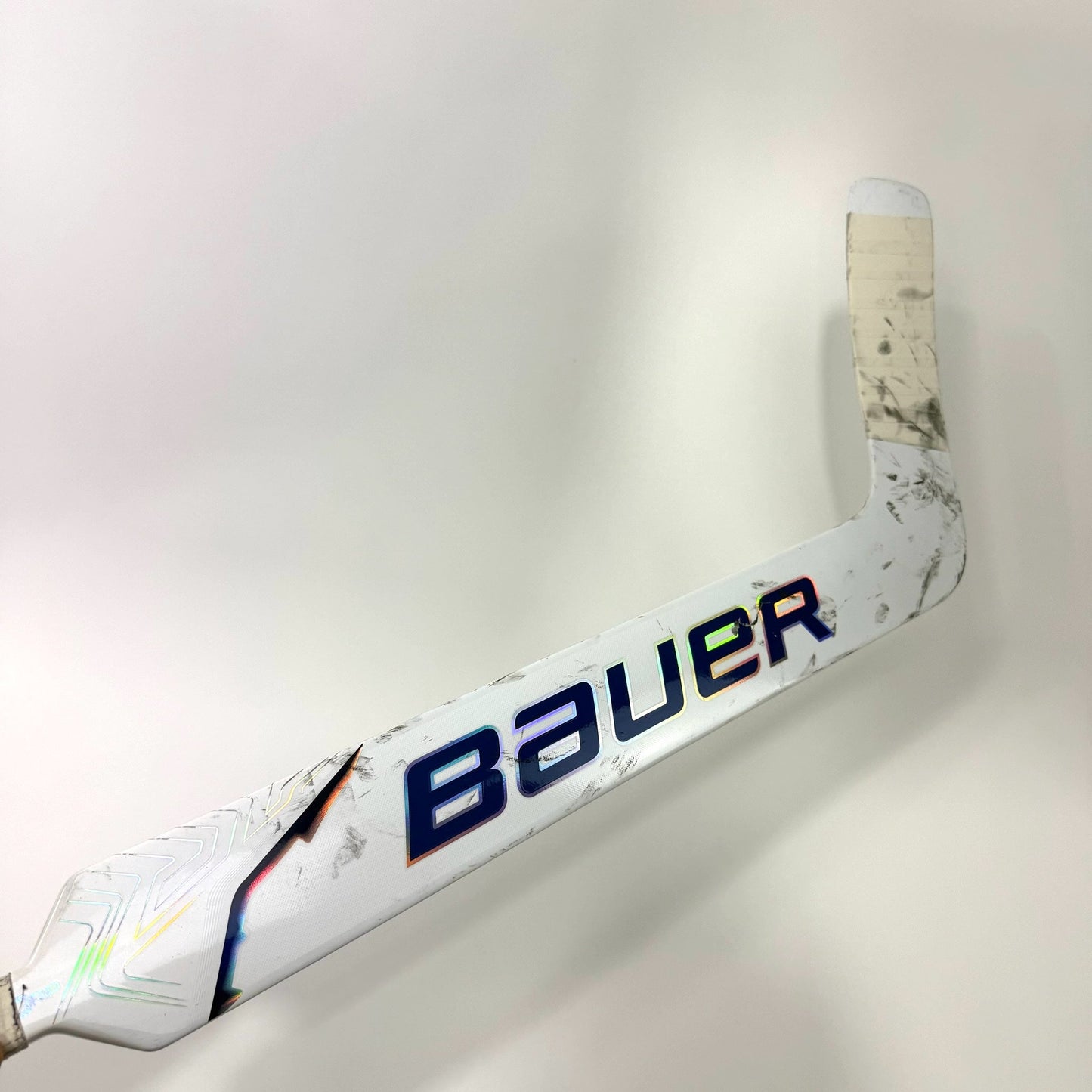 Used Regular White/Navy Bauer Vapor Flylite Goalie Stick | 26" Paddle P31 Curve | J198 - Top Flight Hockey