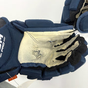 Used Navy CCM Jetspeed Pro Gloves | 14" | D369