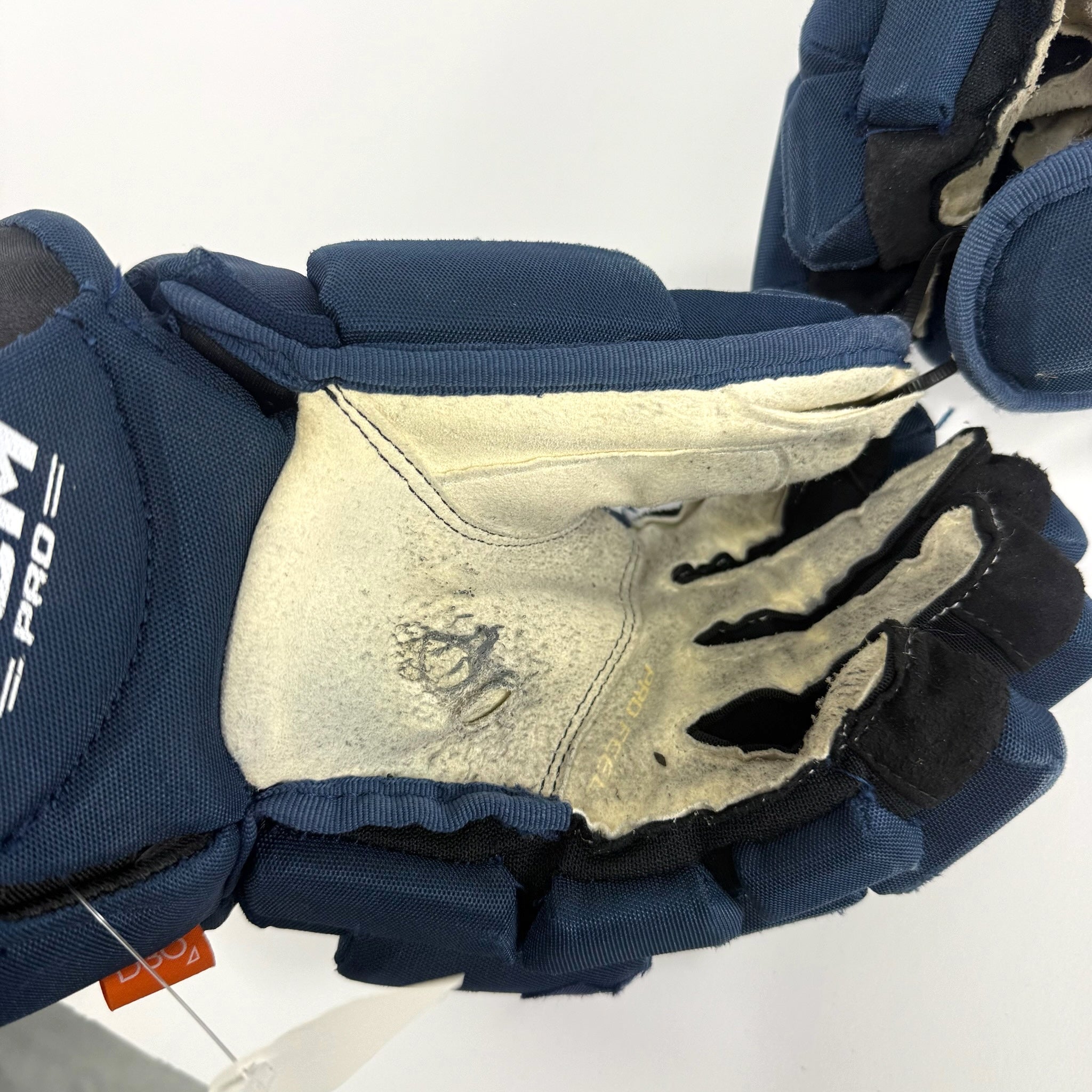 Used Navy CCM Jetspeed Pro Gloves | 14" | D369