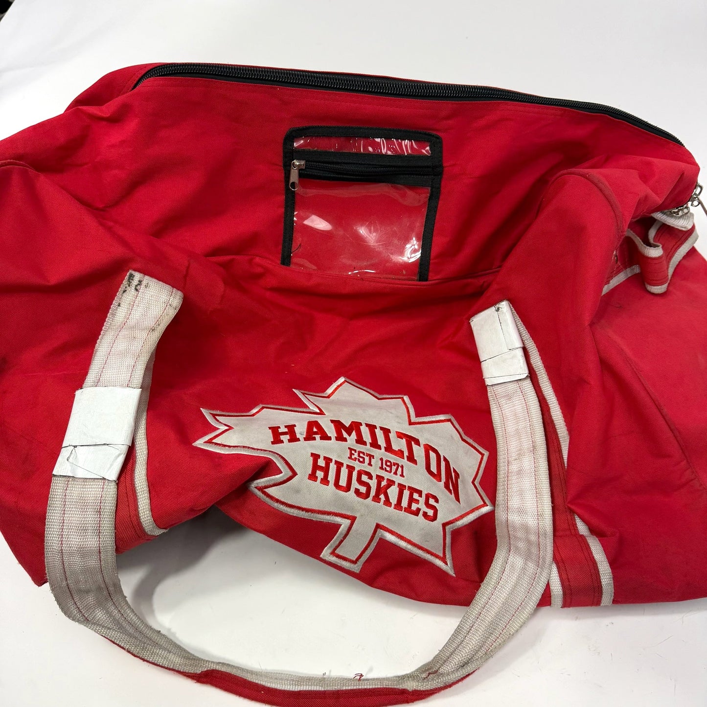 Used Red Elite Hockey Hamilton Huskies Player Bag | AB543
