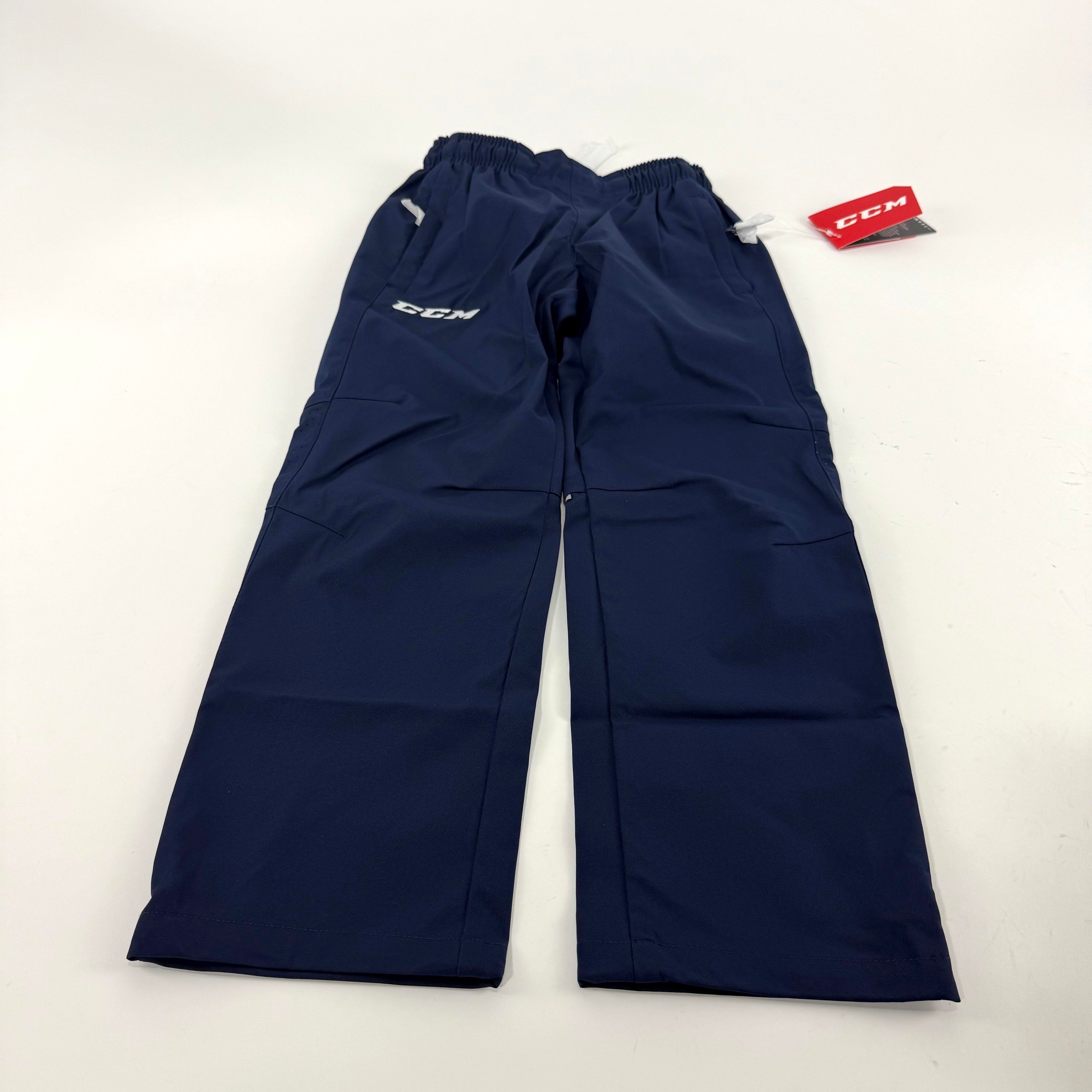 New Navy CCM Youth Hockey Warm Up Pants | Youth S | #888600714868 - Top Flight Hockey
