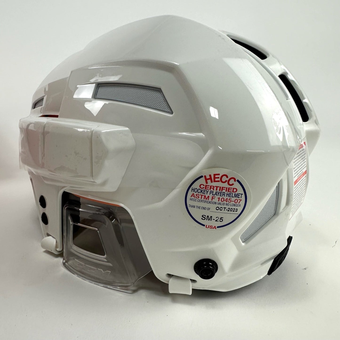 Brand New Small White CCM Fitlite 3DS Helmet - Top Flight Hockey