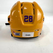 Used Sunflower Yellow CCM Tacks 910 Helmet | Small | E485