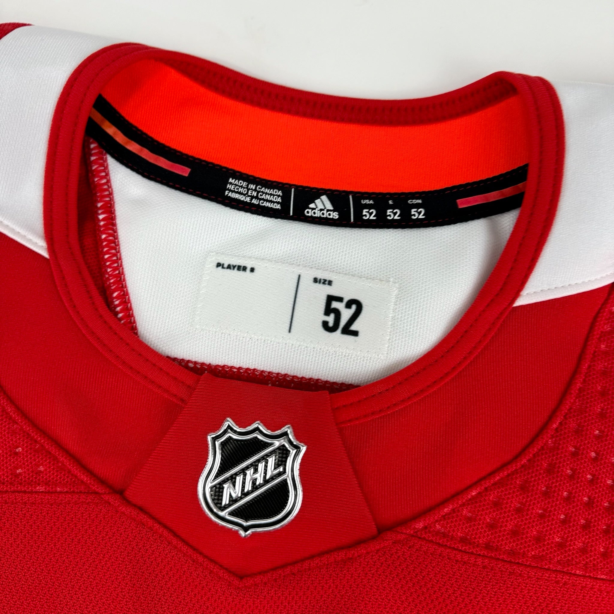 Brand New MIC Red Adidas Practice Jersey - Size 52 - Top Flight Hockey