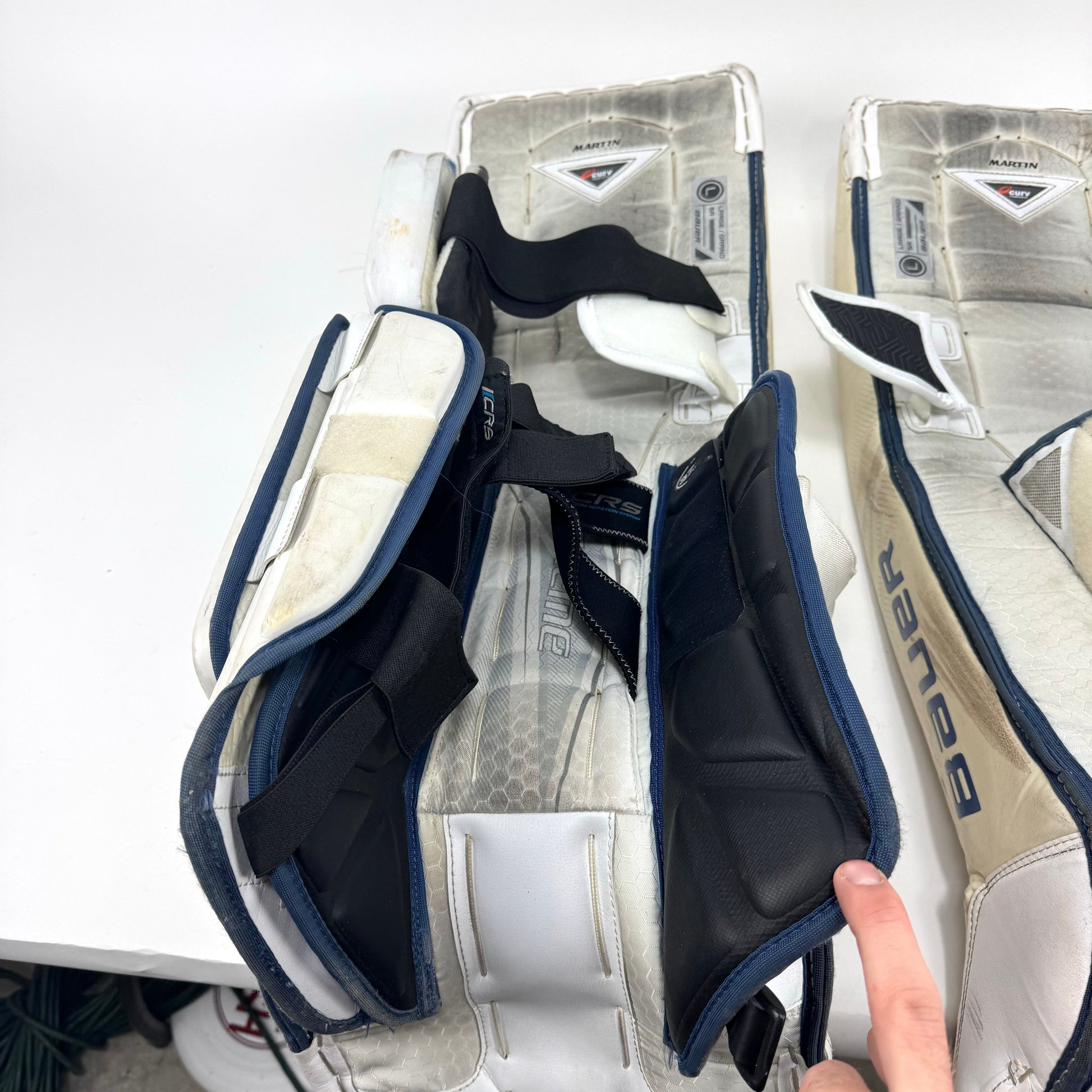Used Martin Pro Return Bauer Supreme 2S Pro Leg Pads | Large - Top Flight Hockey