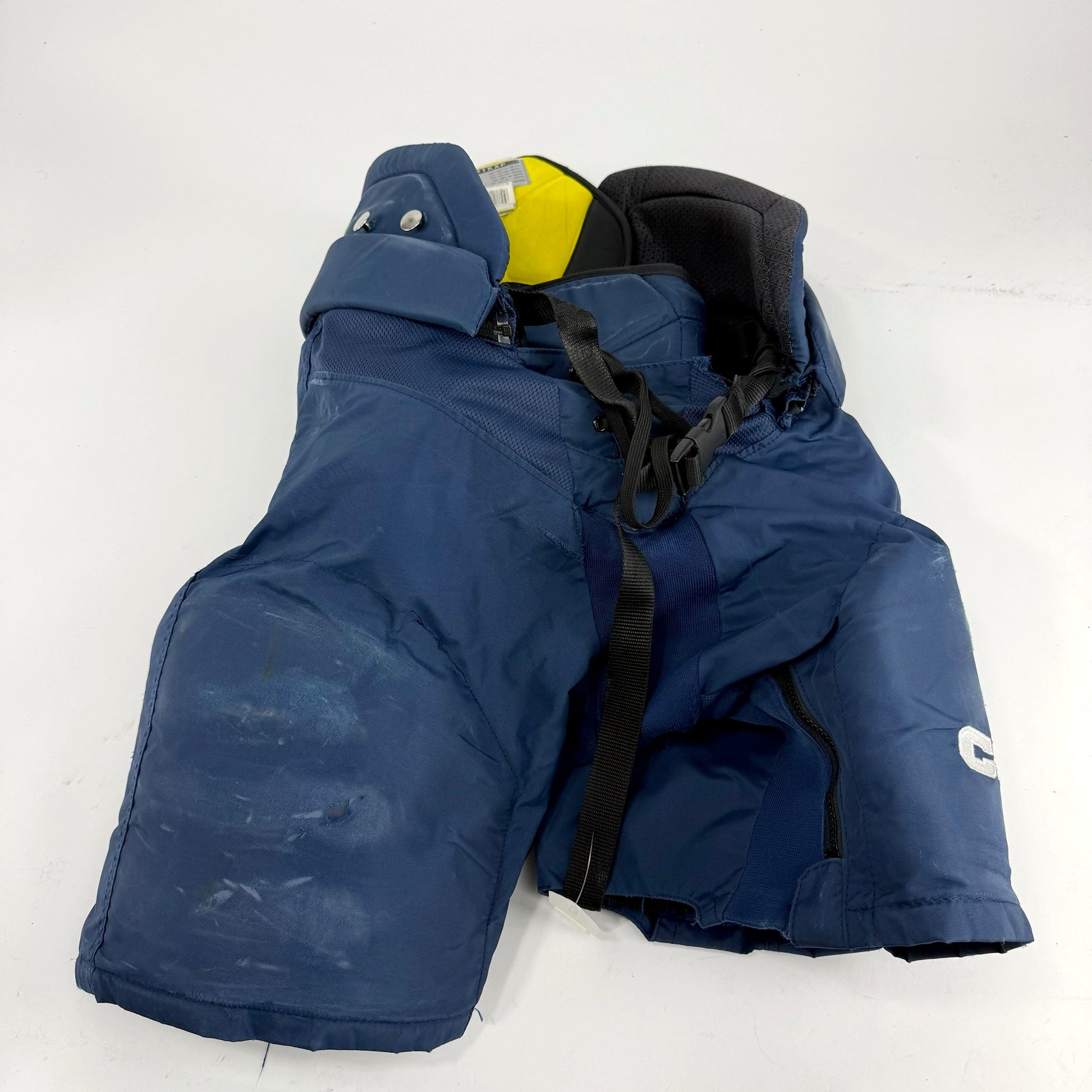 Used Navy CCM HPTKXP Pants | L | F485 - Top Flight Hockey